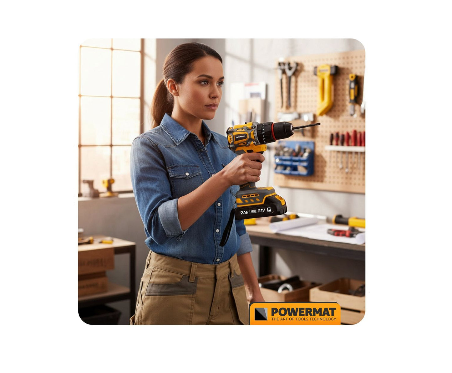 Masina de insurubat electrica cu acumulator PM-WA-21V-2M, 2 x 21 V, Powermat PM1411