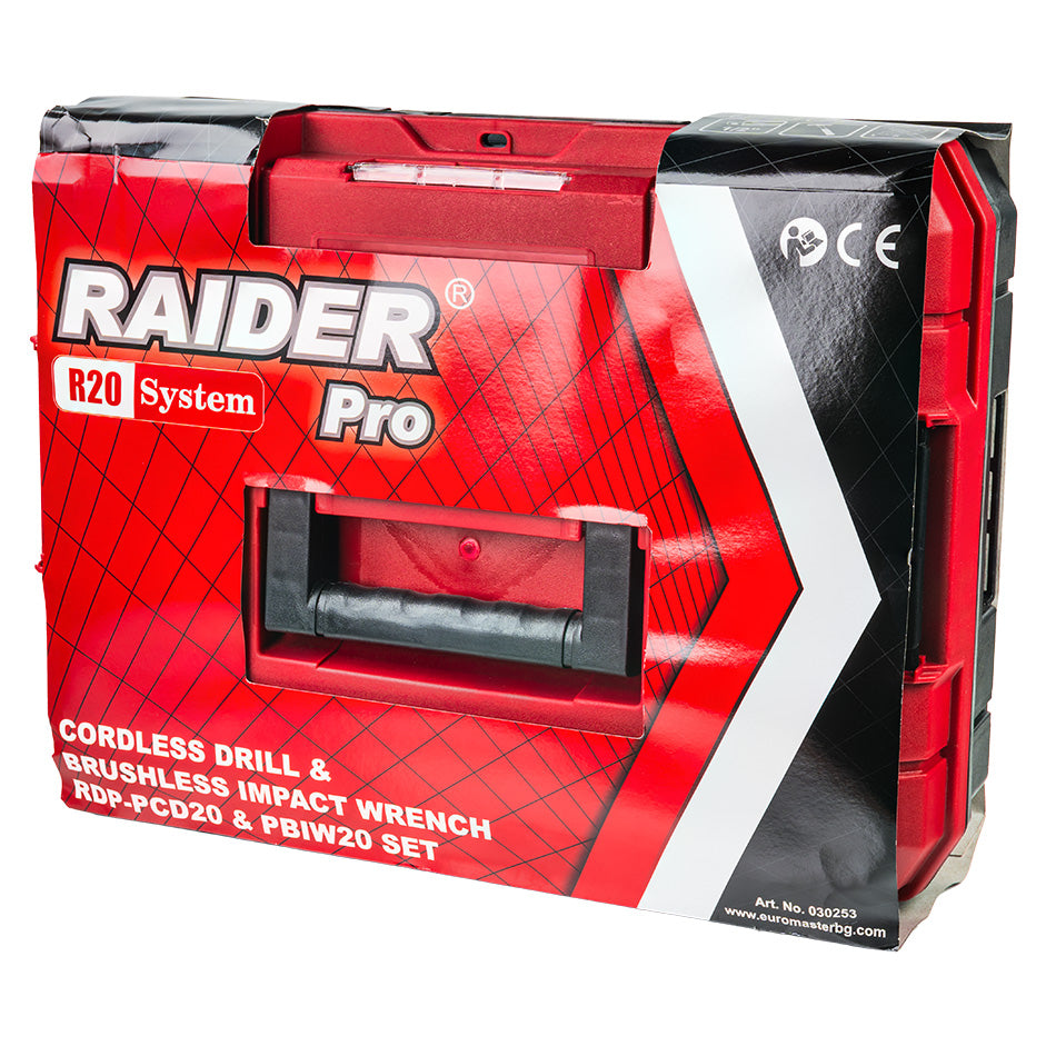 Set masina de insurubat cu impact si cheie de impact RDP-PCDIW20, 1 / 2", 320 Nm, 2 x 2 Ah, Raider 030253