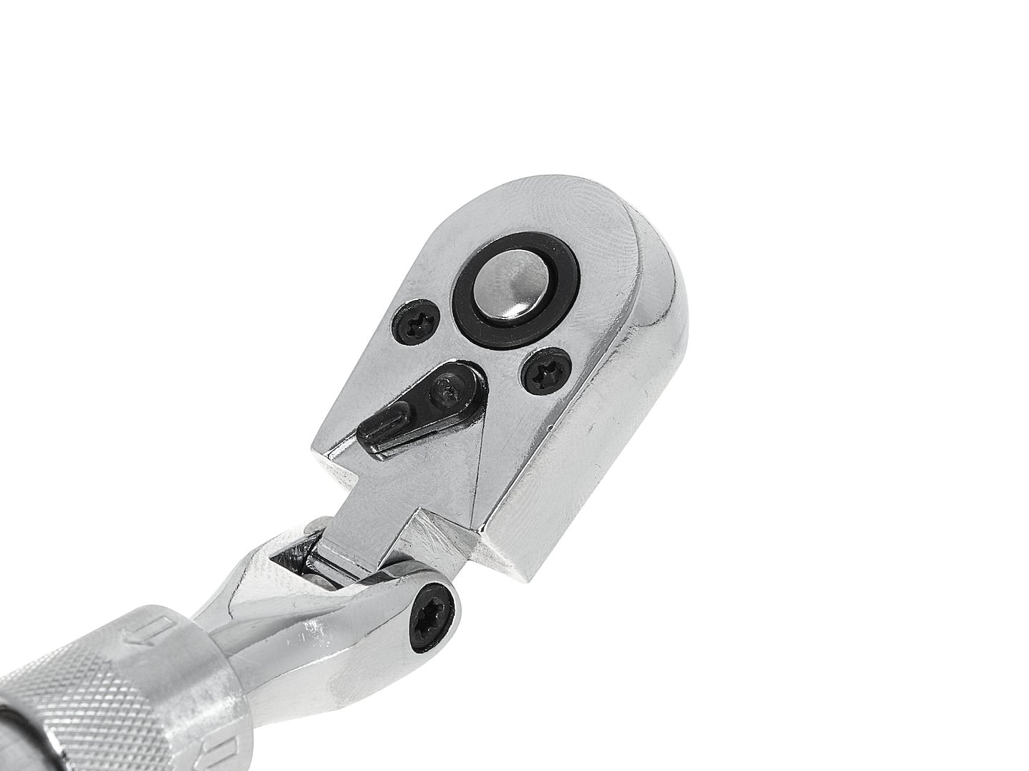 Cheie cu clichet cu cap flexibil si maner telescopic, 1 / 4", 210-278 mm, 72 T, Cr-V, Geko G10128