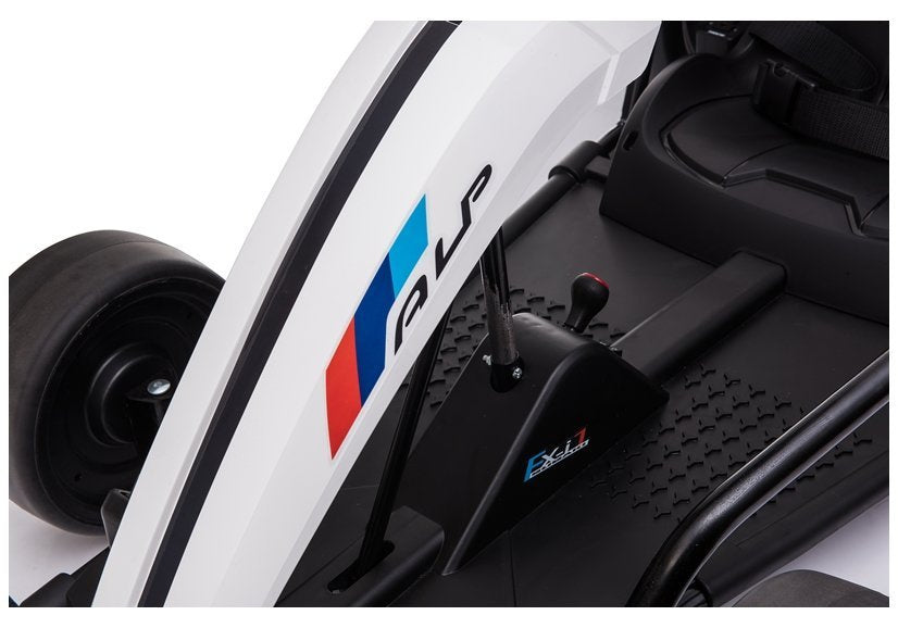 Kart electric Drift SX1968, 2 motoare 100W, 15-18 km/h, alb, Lean 5200