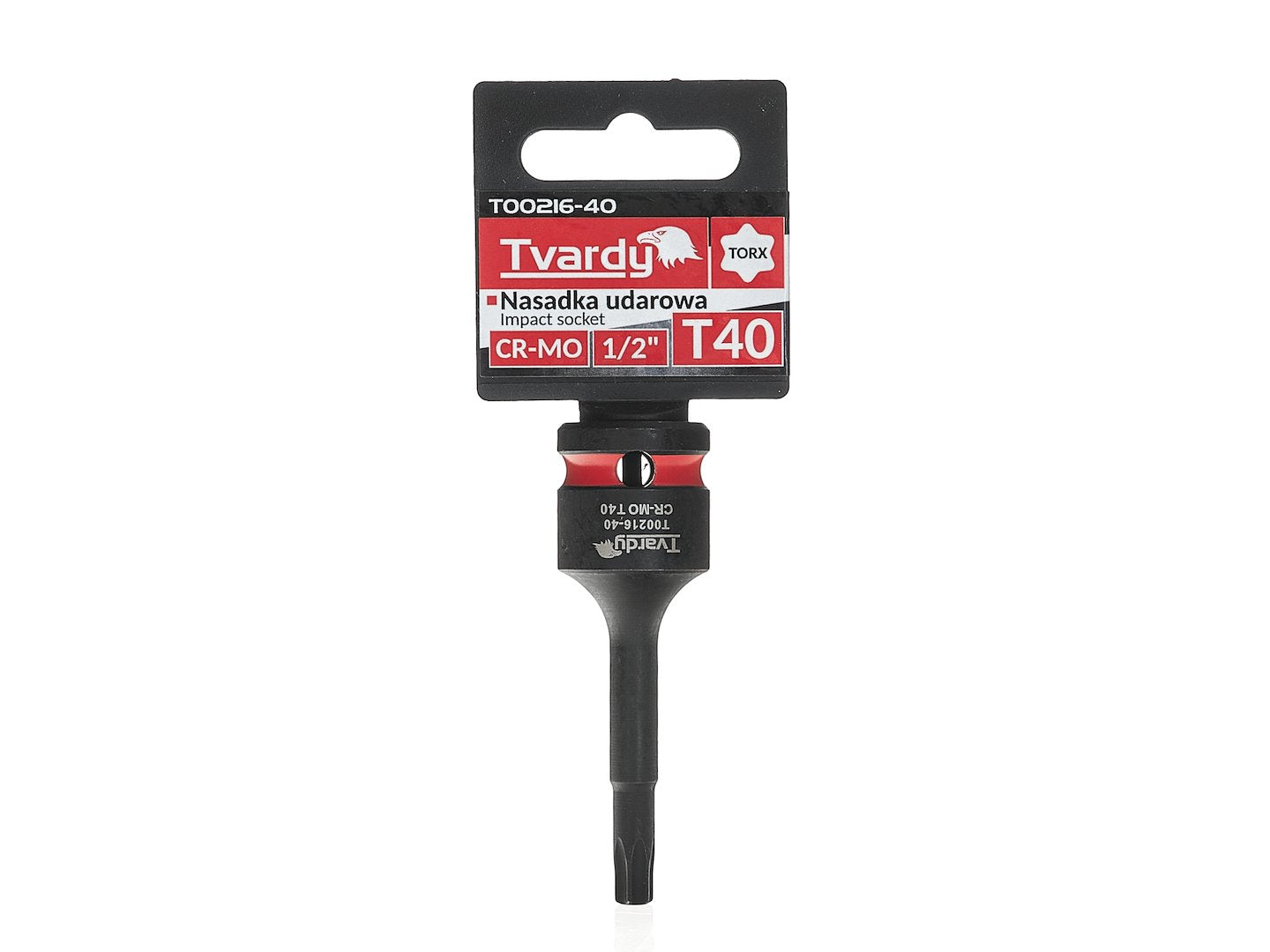 Cheie tubulara de impact TORX 1 / 2", T40, Cr-Mo, Tvardy T00216-40