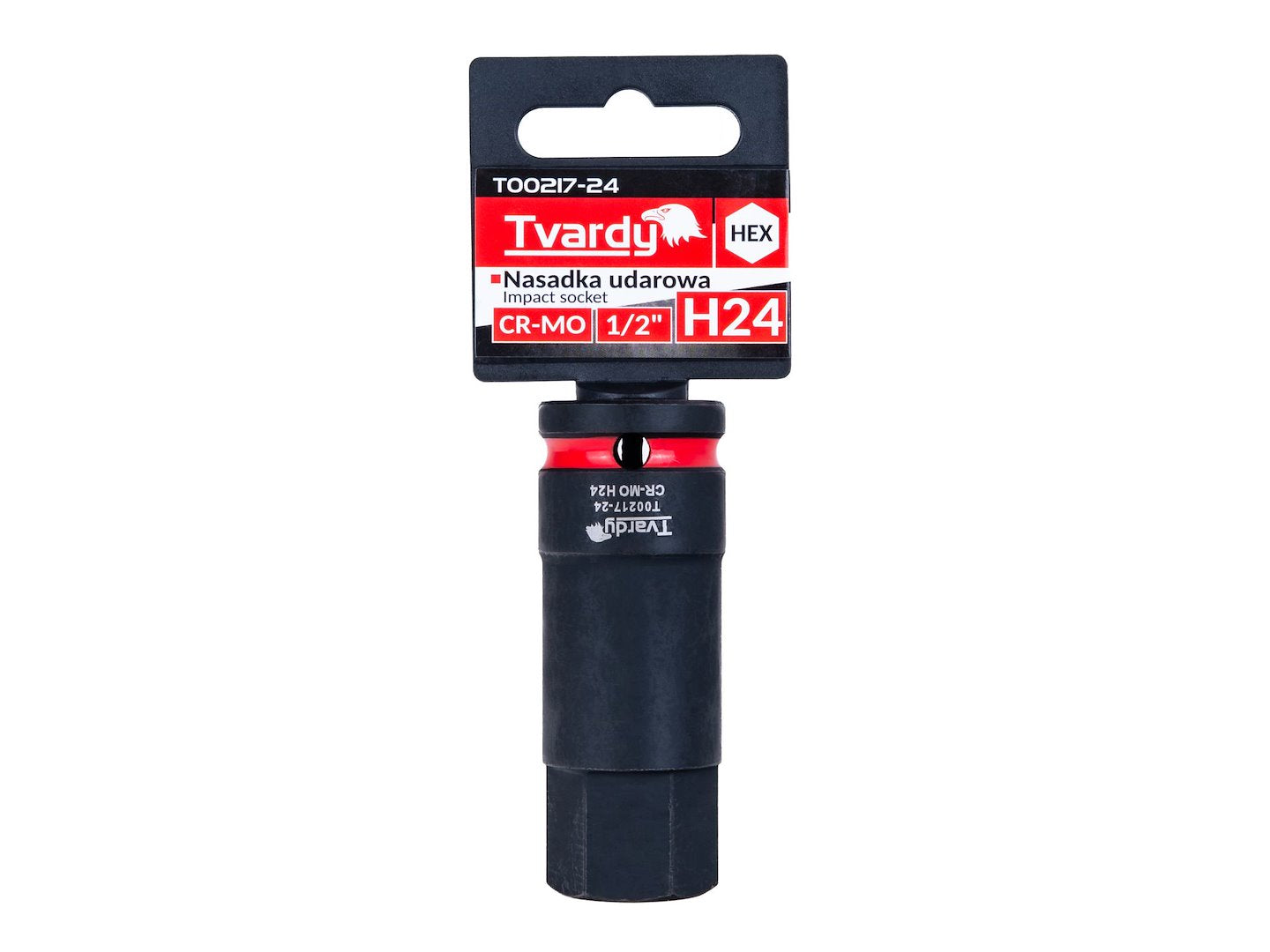 Cheie tubulara de impact HEX H24, 1 / 2", Cr-Mo, Tvardy T00217-24