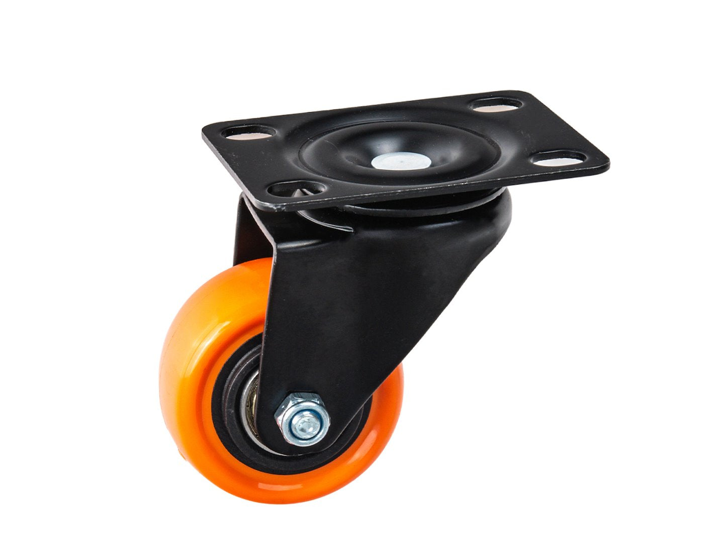 Set roti pivotante, 2 roti cu frana, 50 mm, capacitate maxima 50 kg, 4 bucati, Geko G71548