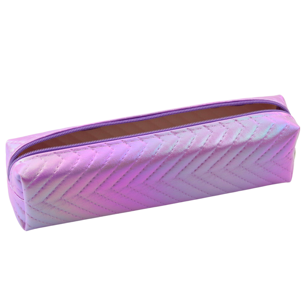 Penar scolar holografic, violet, 21 x 6 x 4 cm, Lean 21614