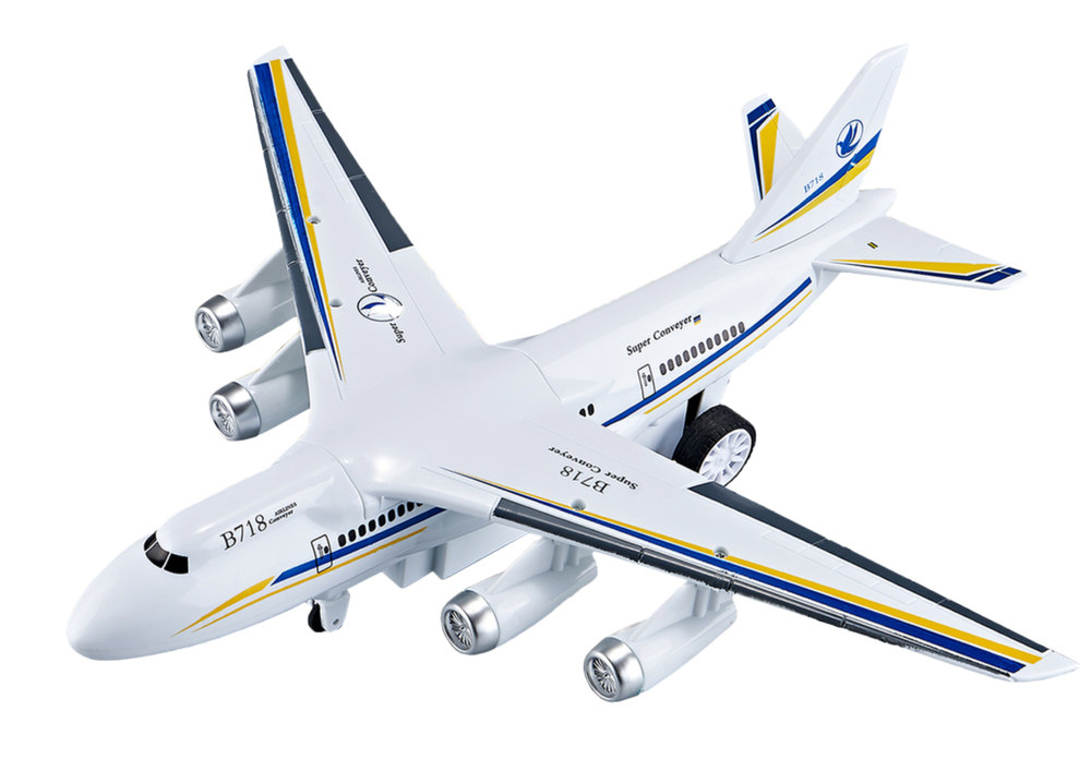 Avion de pasageri R/C cu telecomanda, alb, Lean 12102