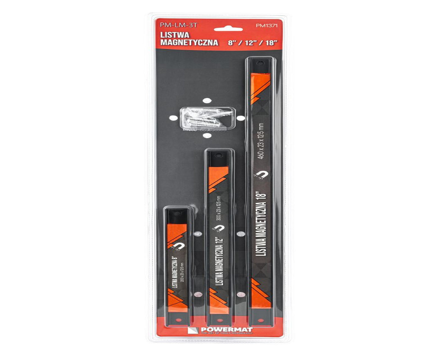 Set 3 benzi magnetice pentru scule PM-LM-3T, Powermat PM1371