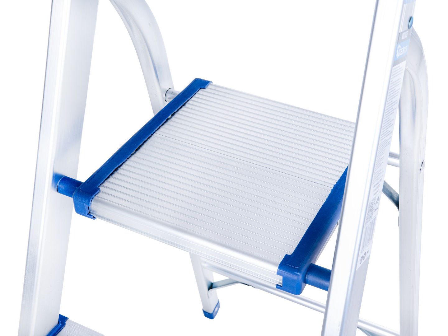 Scara pliabila din aluminiu cu 6 trepte, inaltime de lucru 3.19 m, capacitate maxima 150 kg, Geko G02418