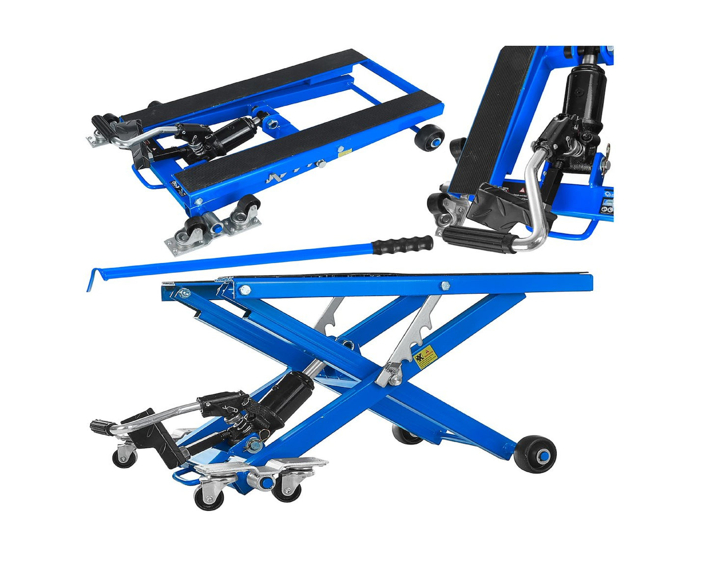 Platforma hidraulica tip foarfeca pentru motociclete si ATV-uri, capacitate maxima 500 kg, Geko G02178