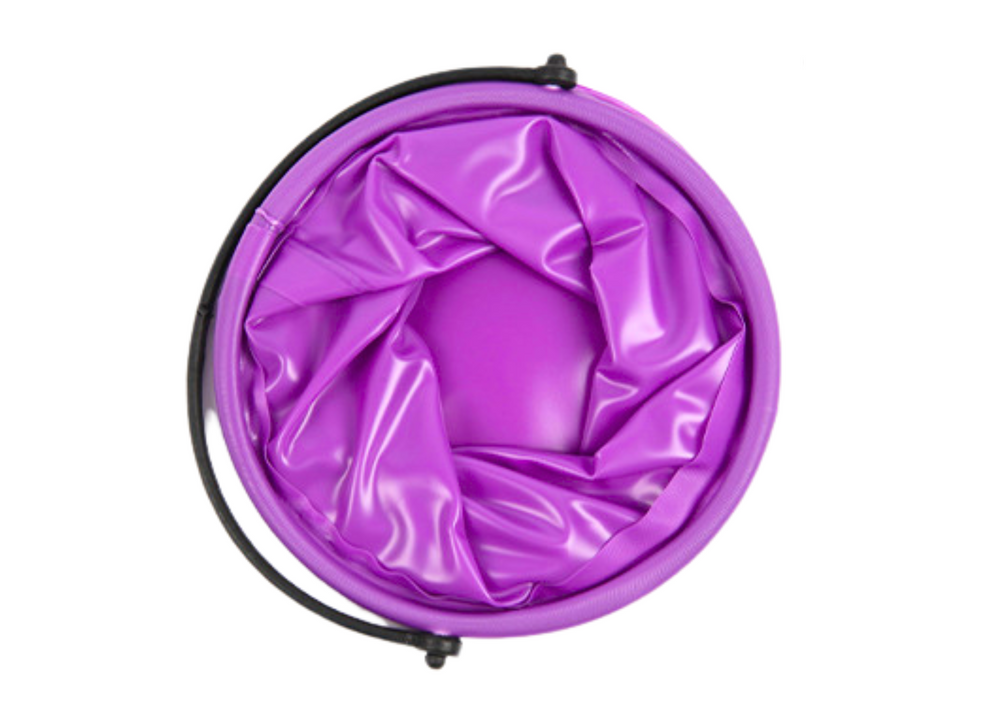 Galeata pliabila multifunctionala PVC, violet, 14 x 14 x 12.5 cm, Lean 20210