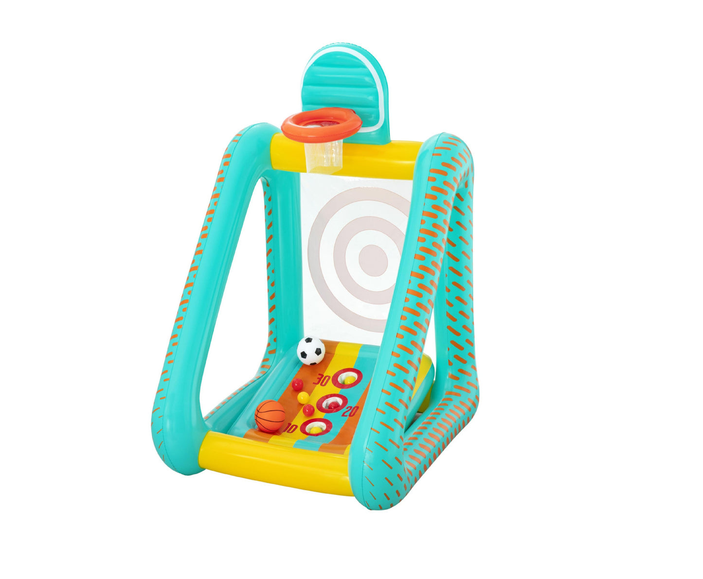 Spatiu de joaca gonflabil Perfect Aim 3 in 1, 127 x 109 x 178 cm, Bestway 31991