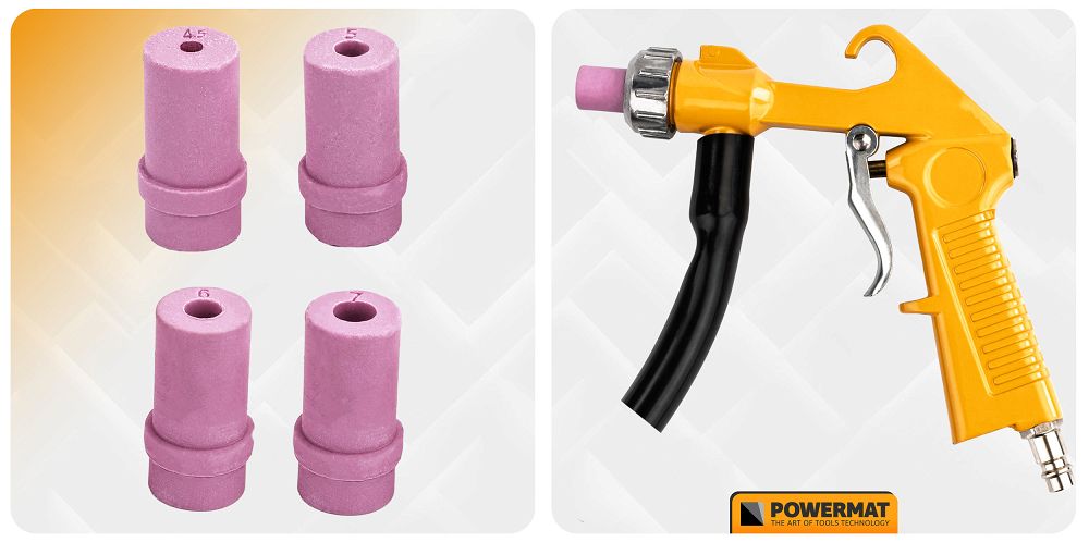 Aparat de sablat pneumatic PM-PIA-10T, 10 l, 5.5 - 8.2 bar, Powermat PM1364