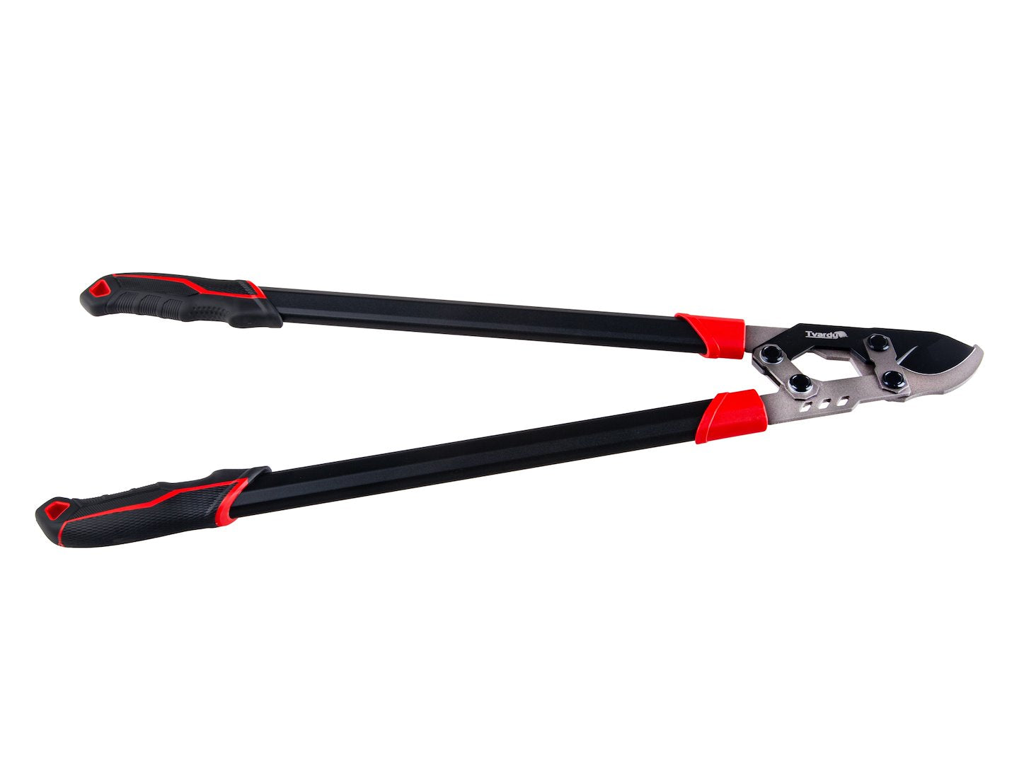 Foarfeca de gradina cu lama transversala si angrenaj, 790 mm, 65 Mn, PTFE, Tvardy T07417