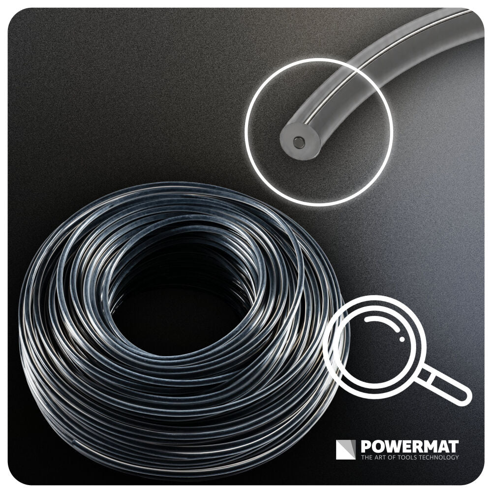 Fir rotund pentru motocoasa PM-ZTN-2.0-50M, 50 m, Powermat PM1633