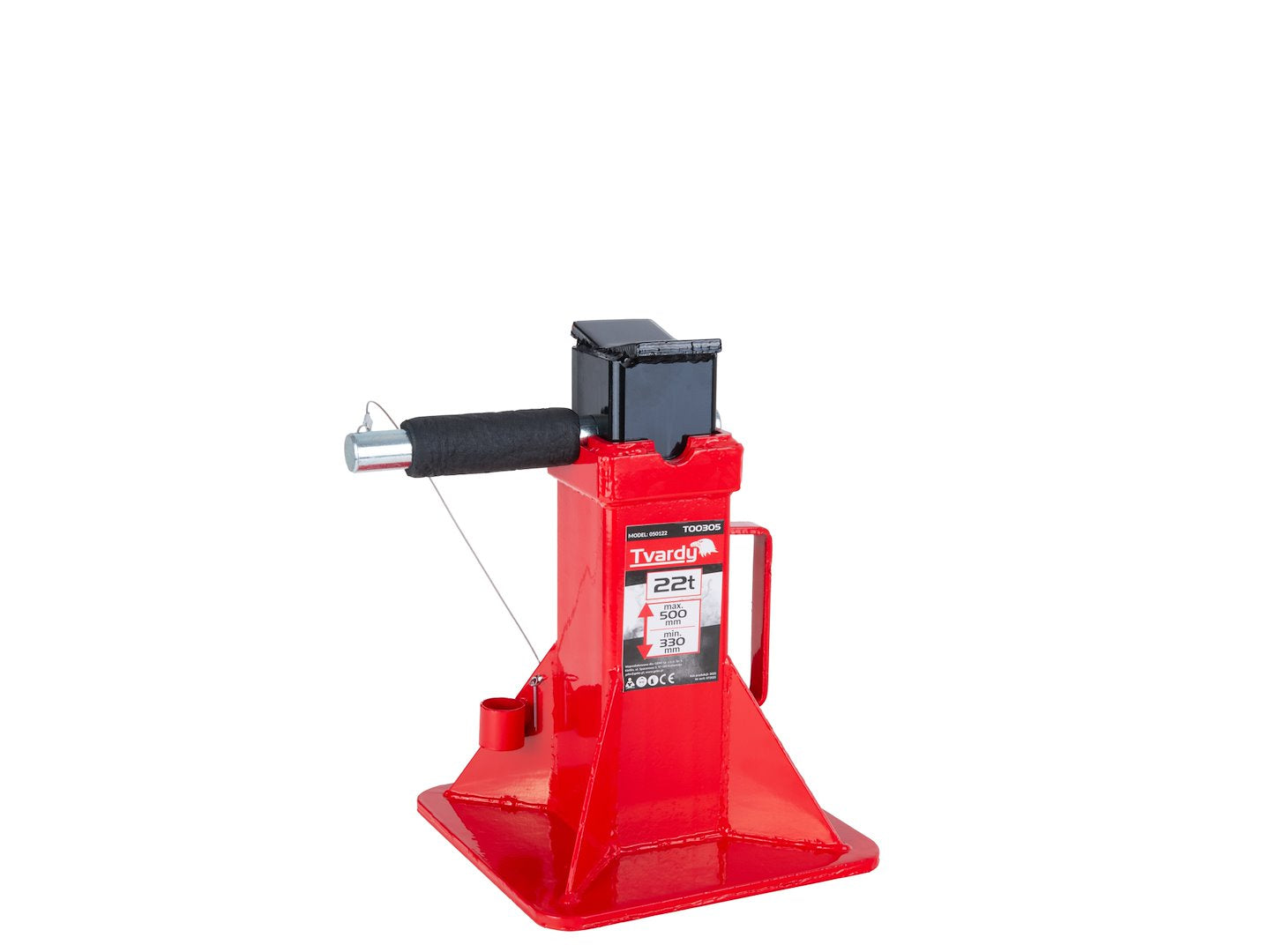 Suport ranforsat cu blocare, 22 T, 330-500 mm, Tvardy T00305