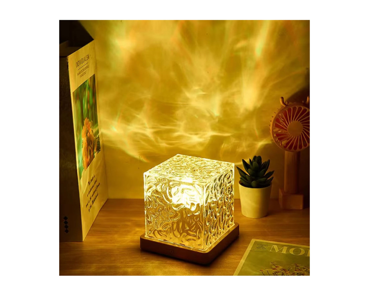 Lampa de veghe LED cu 16 culori RGB, telecomanda, 11.5 x 11.5 cm, Lean 27710