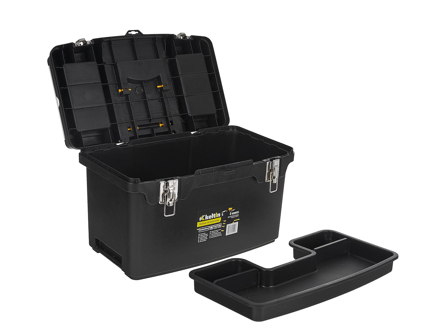 Carucior pentru scule cu organizator, 4 sertare, plastic, Keltin K00621