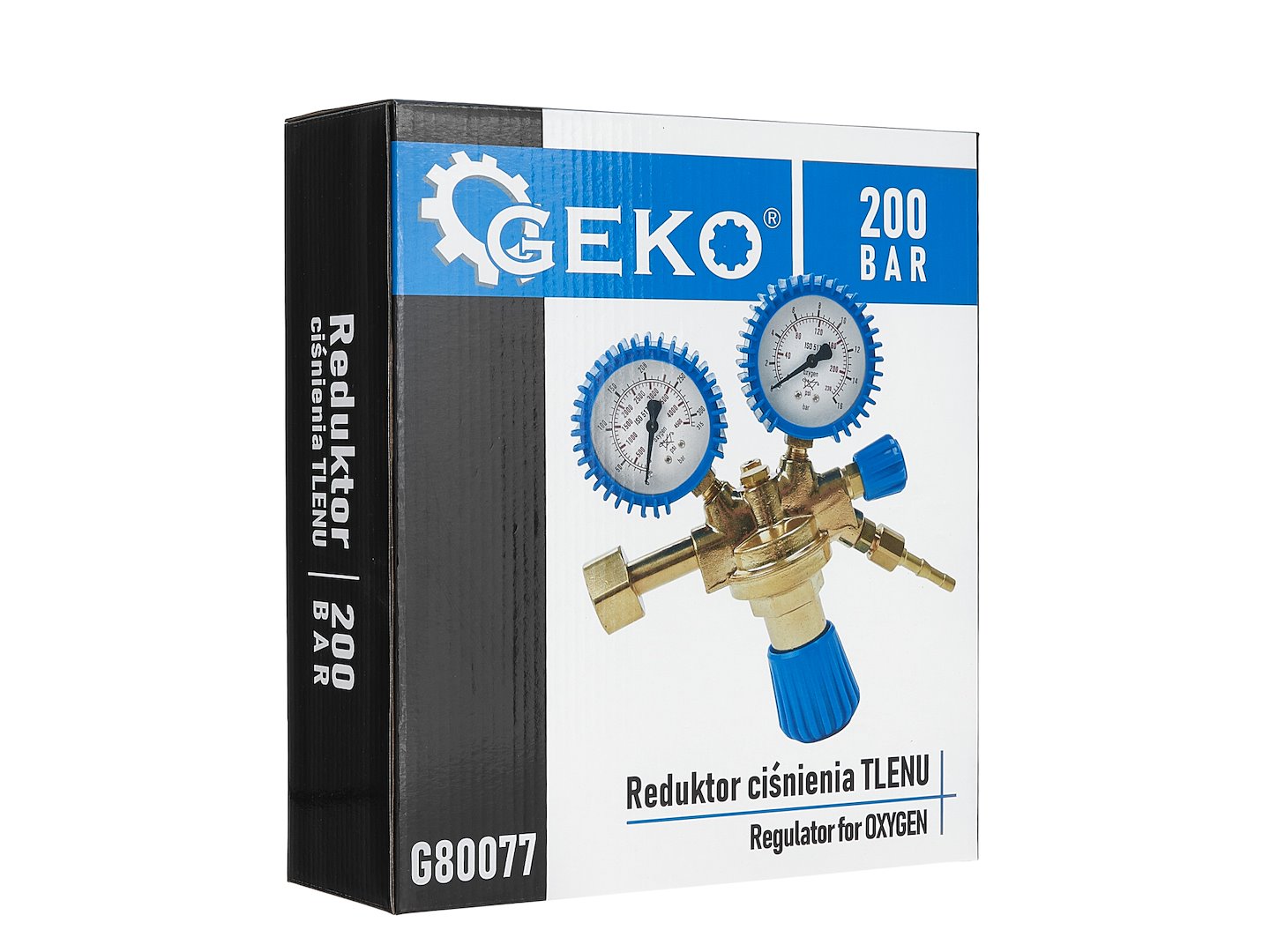 Reductor de presiune Oxigen, 200 bar, Geko G80077