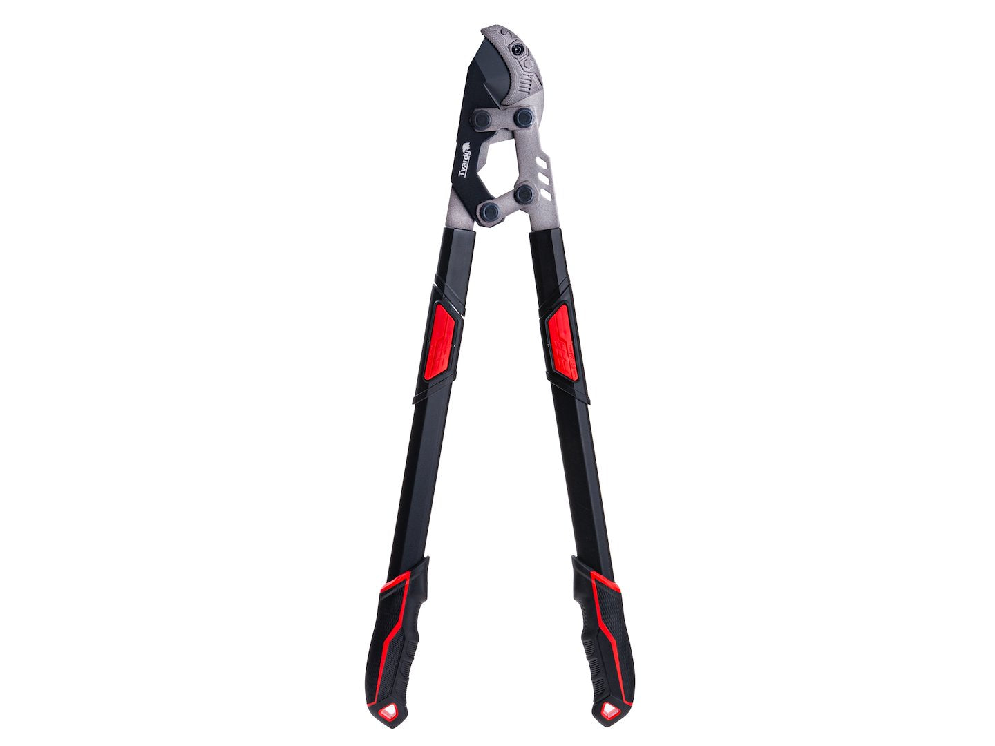 Foarfeca telescopica de gradina cu lama tip nicovala si angrenaj, 730 - 970 mm, 65 Mn, PTFE, Tvardy T07426