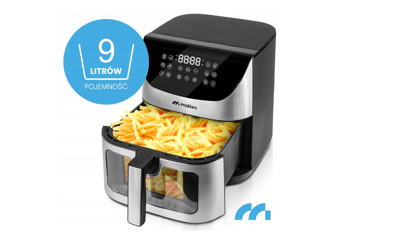 Friteuza cu aer cald 1800 W, capacitate 9 l, MalTec 112096