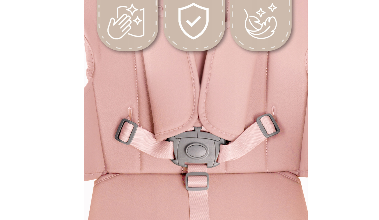 Scaun cu inaltime reglabila pliabil pentru bebelusi cu tava reglabila si roti Deli, 49 x 41 x 31 cm, MalPlay 113586