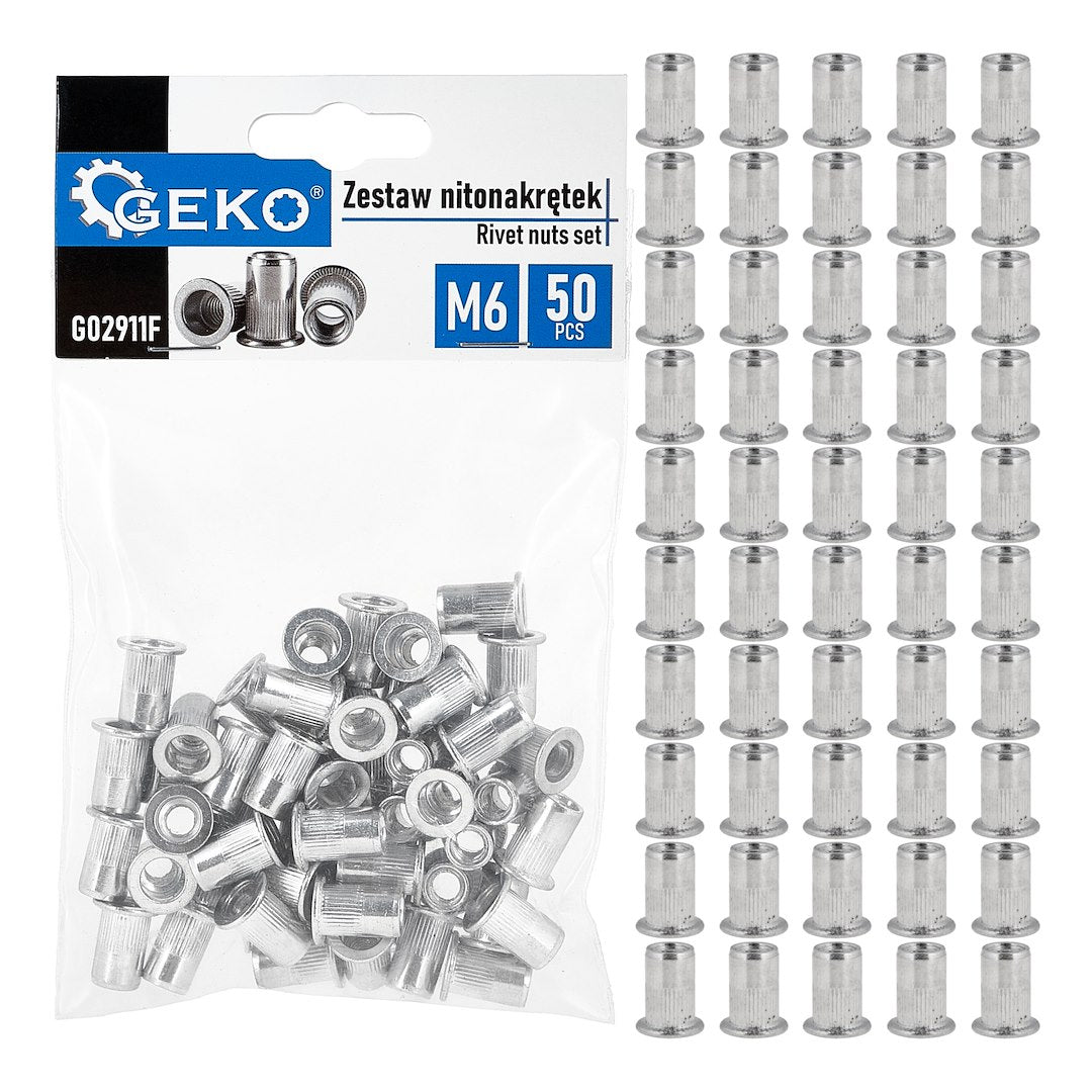 Set pop-nituri M6, 1-3, 50 bucati, Geko G02911F