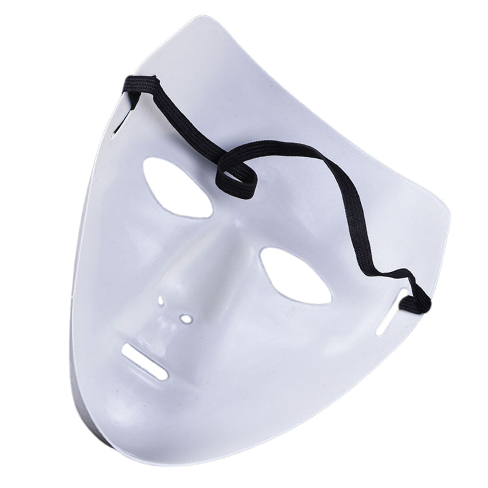 Masca de carnaval Anonim, alb / rosu, 17.5 x 17.5 x 8 cm, rosu / alb, Lean 14290