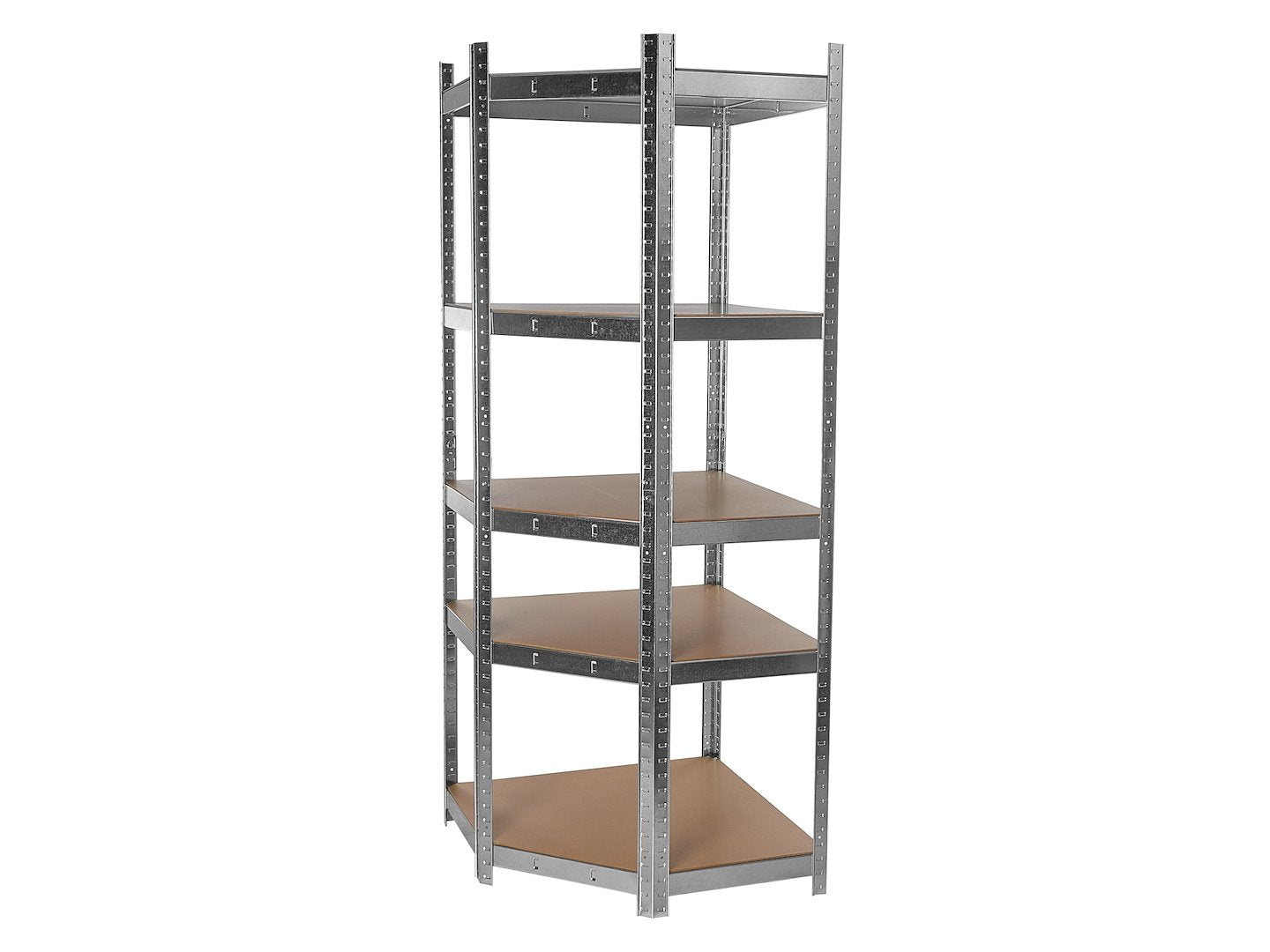 Raft de colt pentru depozitare, 180x40x70cm, capacitate maxima 175 kg, Geko G10875A