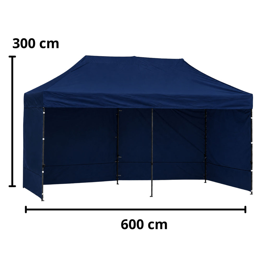 Pavilion de gradina, albastru, 3 x 6 m, Lean 29334
