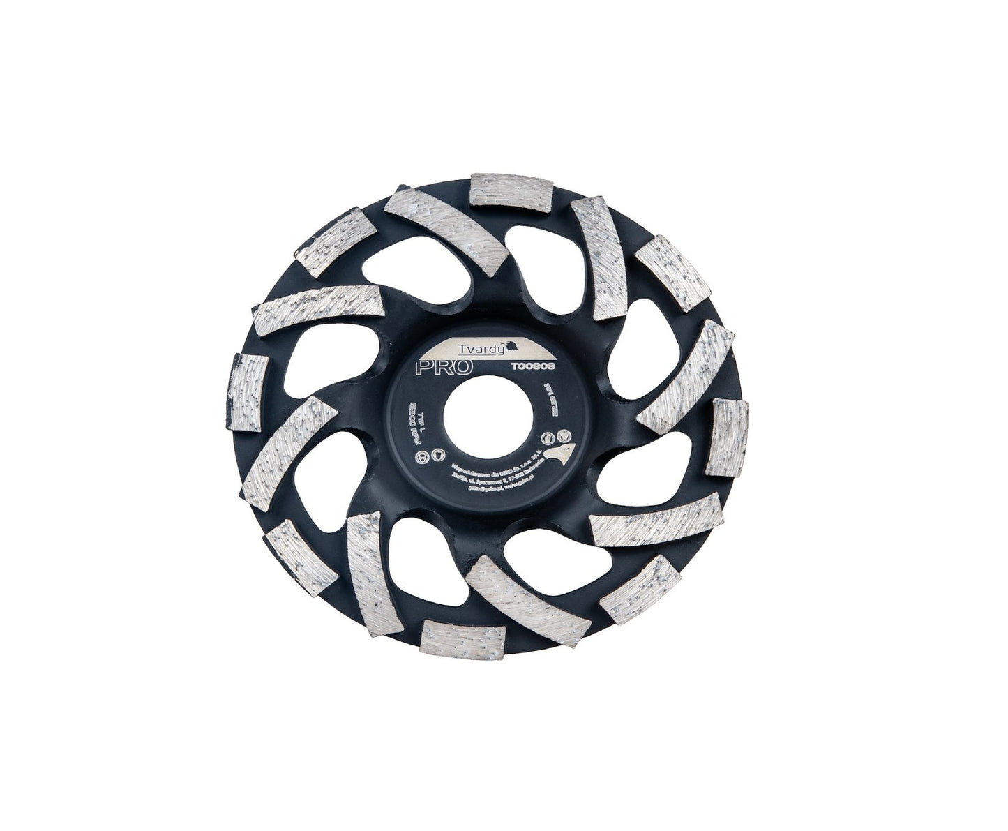 Disc diamantat segmentat tip L Profi, 125x5x22.23mm, Tvardy T00808