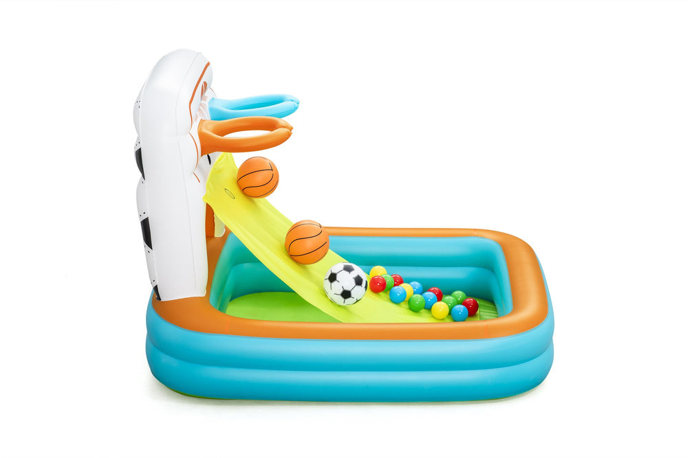Spatiu de joaca gonflabil Kick n' Swish 3 in 1, 120 x 107 x 84 cm, Bestway 21187