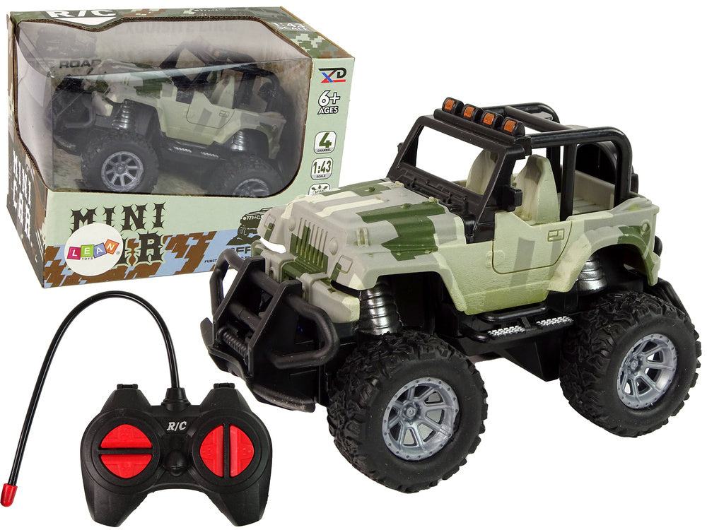 Masinuta off road cu telecomanda Moro, 14 x 9 x 10 cm, Lean 15214