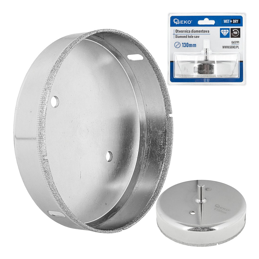 Carota diamantata pentru gresie, 130 mm, Geko G65191