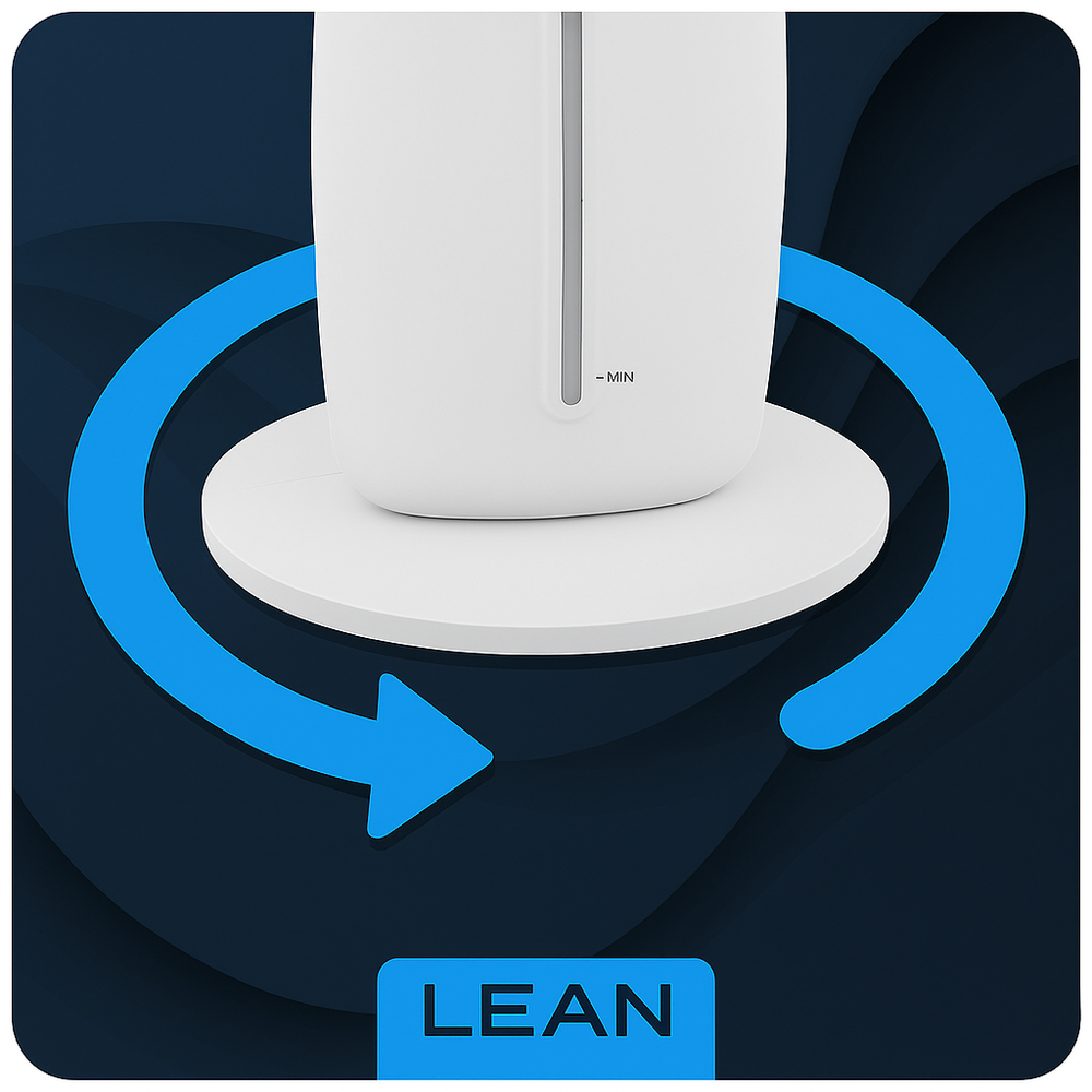Ventilator tip turn cu apa, ionizare, telecomanda, Lean 26666