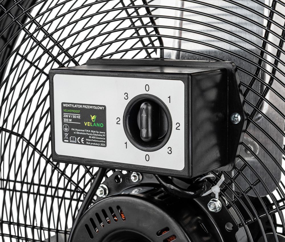 Ventilator industrial Velano, 300 W, 3 viteze, Powermat VELWEPR0007