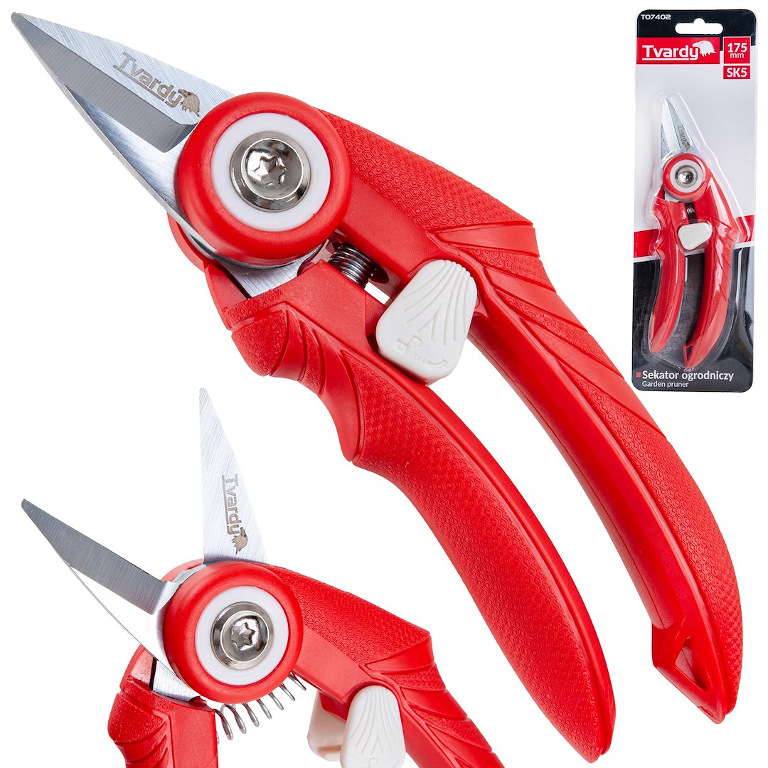 Foarfeca de gradina cu lama dreapta transversala SK5, 175 mm, Tvardy T07402