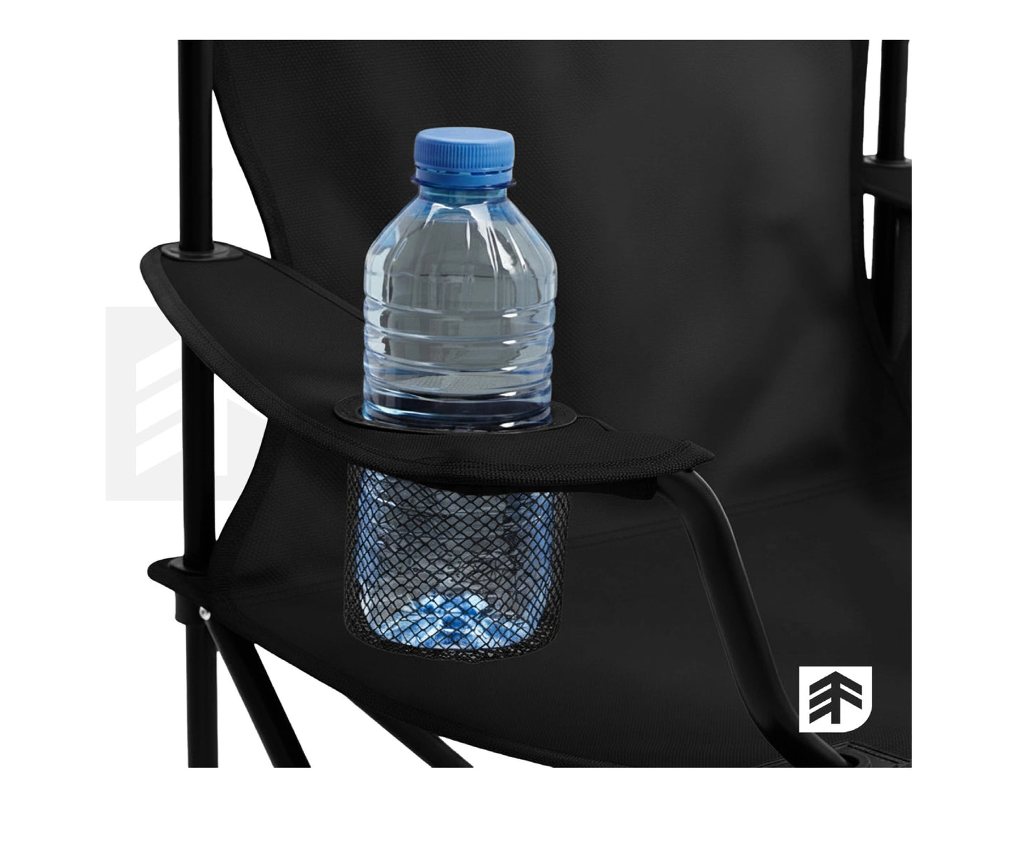 Scaun pliabil pentru camping EpiFit GO100, negru, capacitate maxima 120 kg, MalTec 114248
