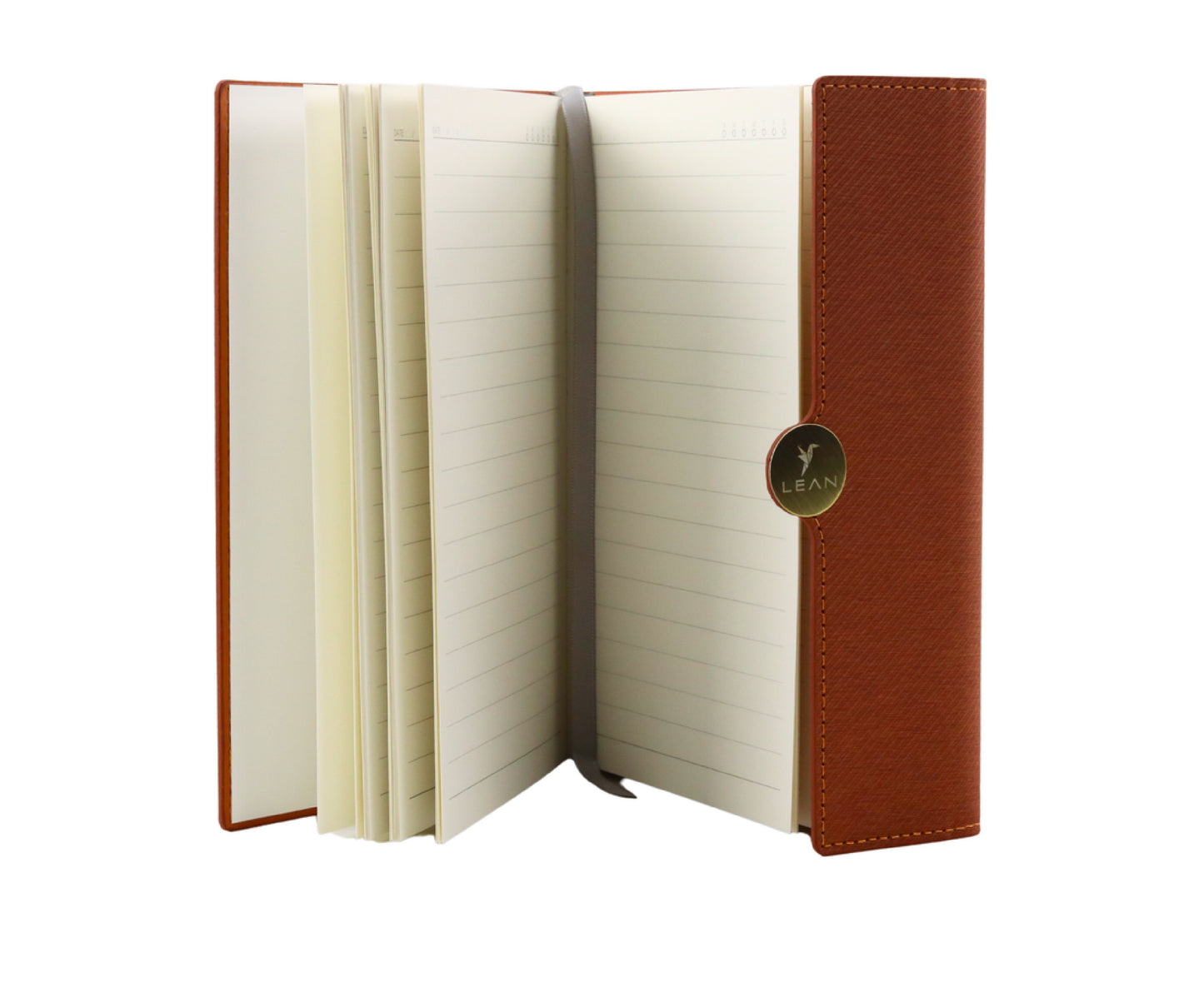 Notepad A5 cu inchidere magnetica, 95 pagini, Lean 20683