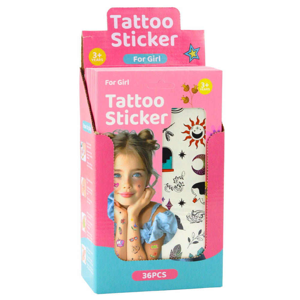 Set tatuaje temporare pentru copii, 60 modele, 24.5 x 14 cm, Lean 27761