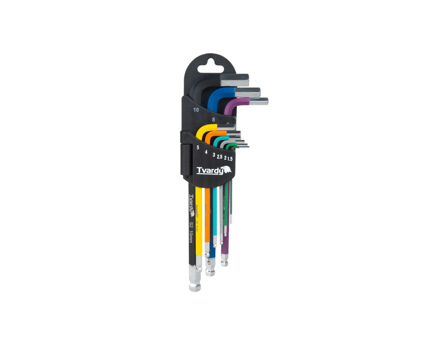 Set chei imbus colorate, 1,5-10 mm, 9 bucati, Tvardy T00121