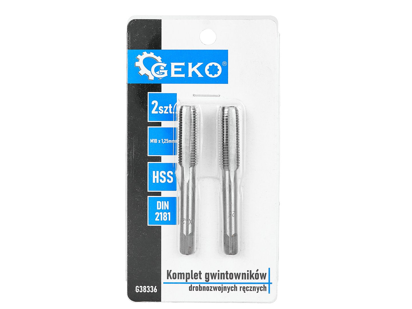 Set tarozi pentru filetare, M10 x 1,25 mm, 2 bucati, Geko G38336