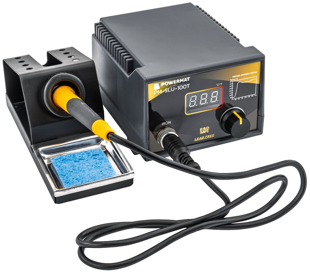 Statie de lipit cu temperatura reglabila PM-SLU-100T, 100 W, Powermat PM1393