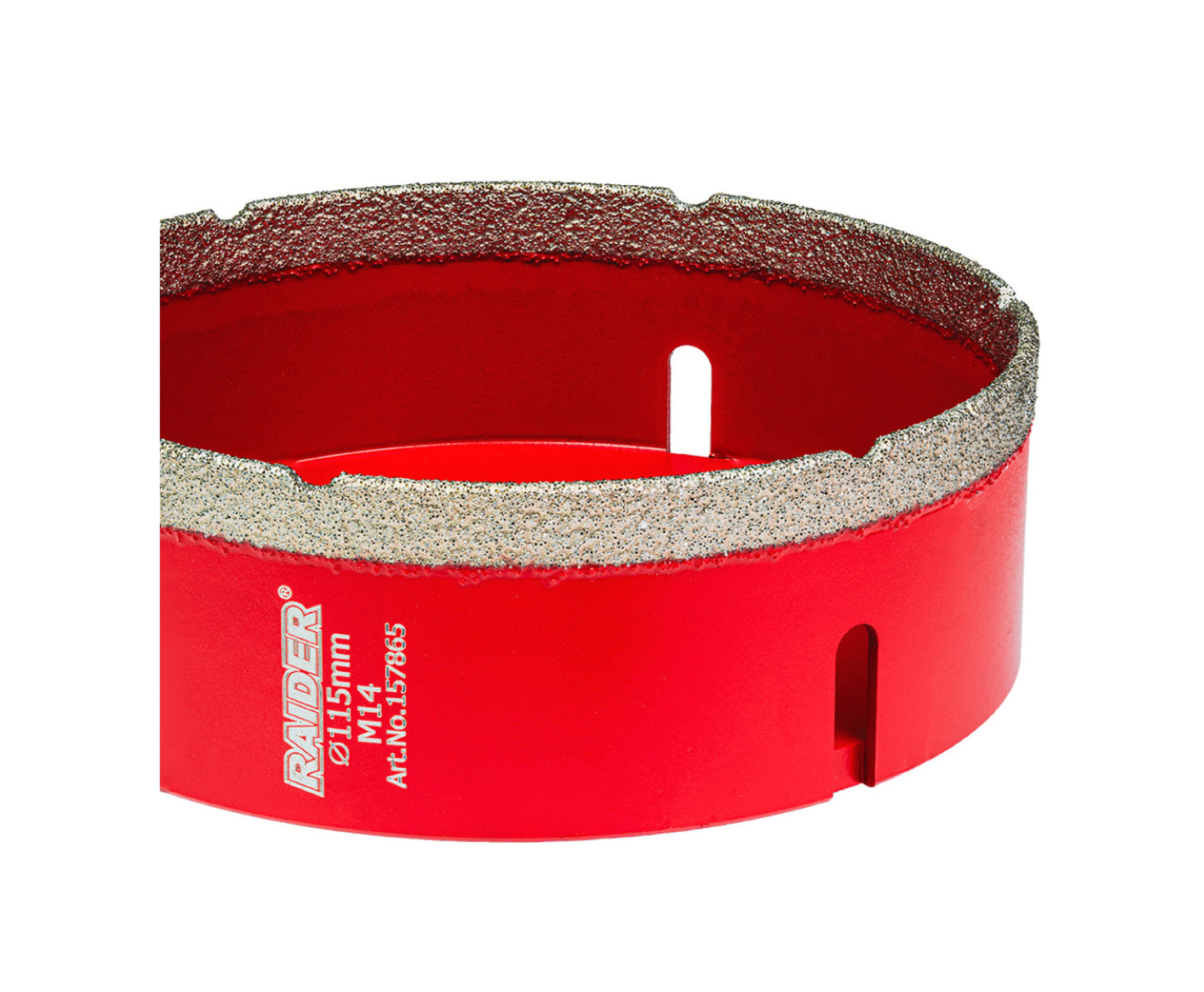 Carota diamantata pentru frezare uscata, M14 x 115 mm, Raider 157865
