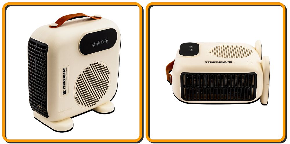 Aeroterma electrica PM-TWE-2000D-LCD, 2000 W, Powermat PM1398