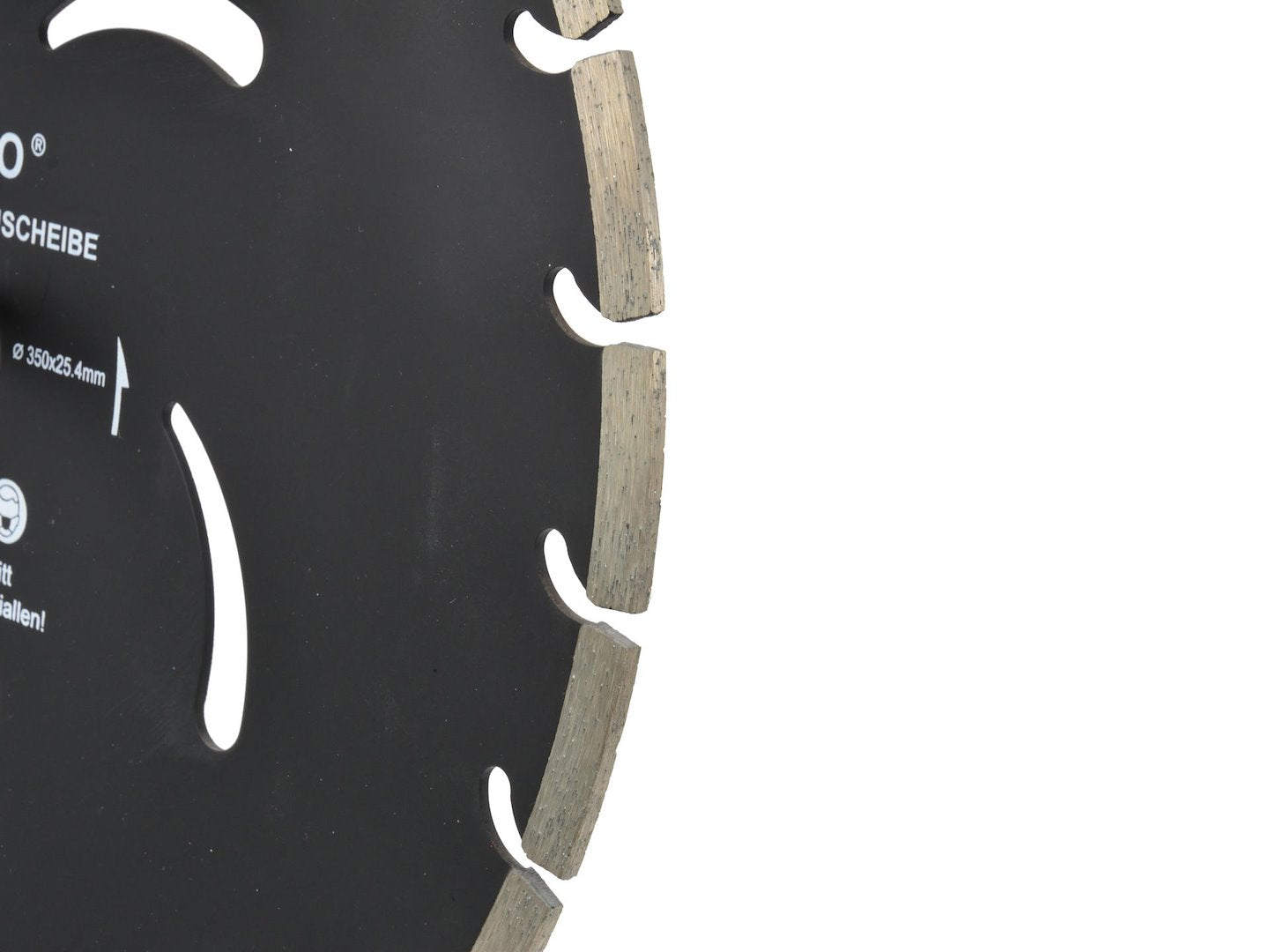 Disc diamantat negru, 350 x 10 x 25.4 mm, Geko G00297