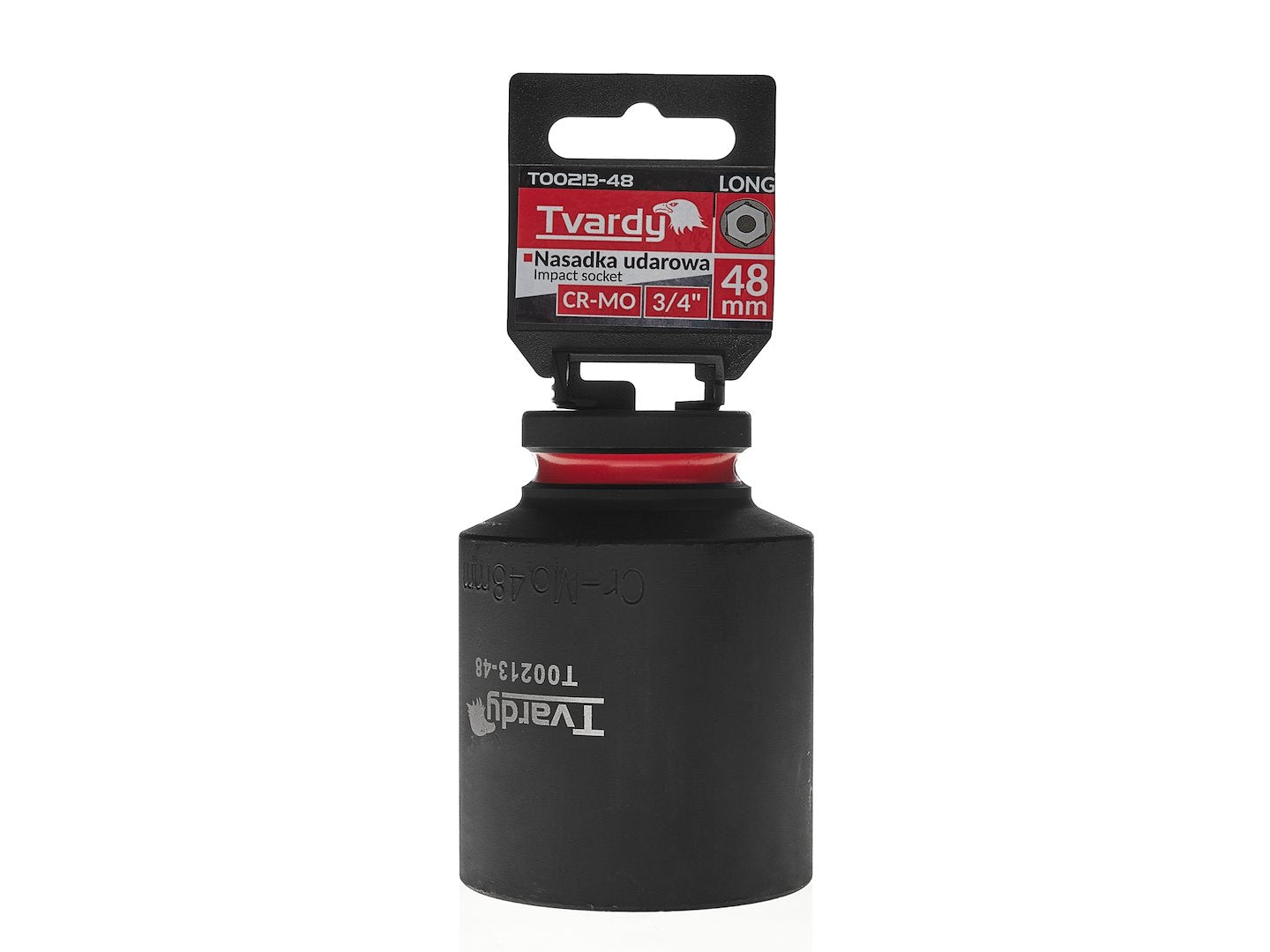 Cheie tubulara de impact in 6 puncte 3 / 4", 48 mm, Cr-Mo, Tvardy T00213-48