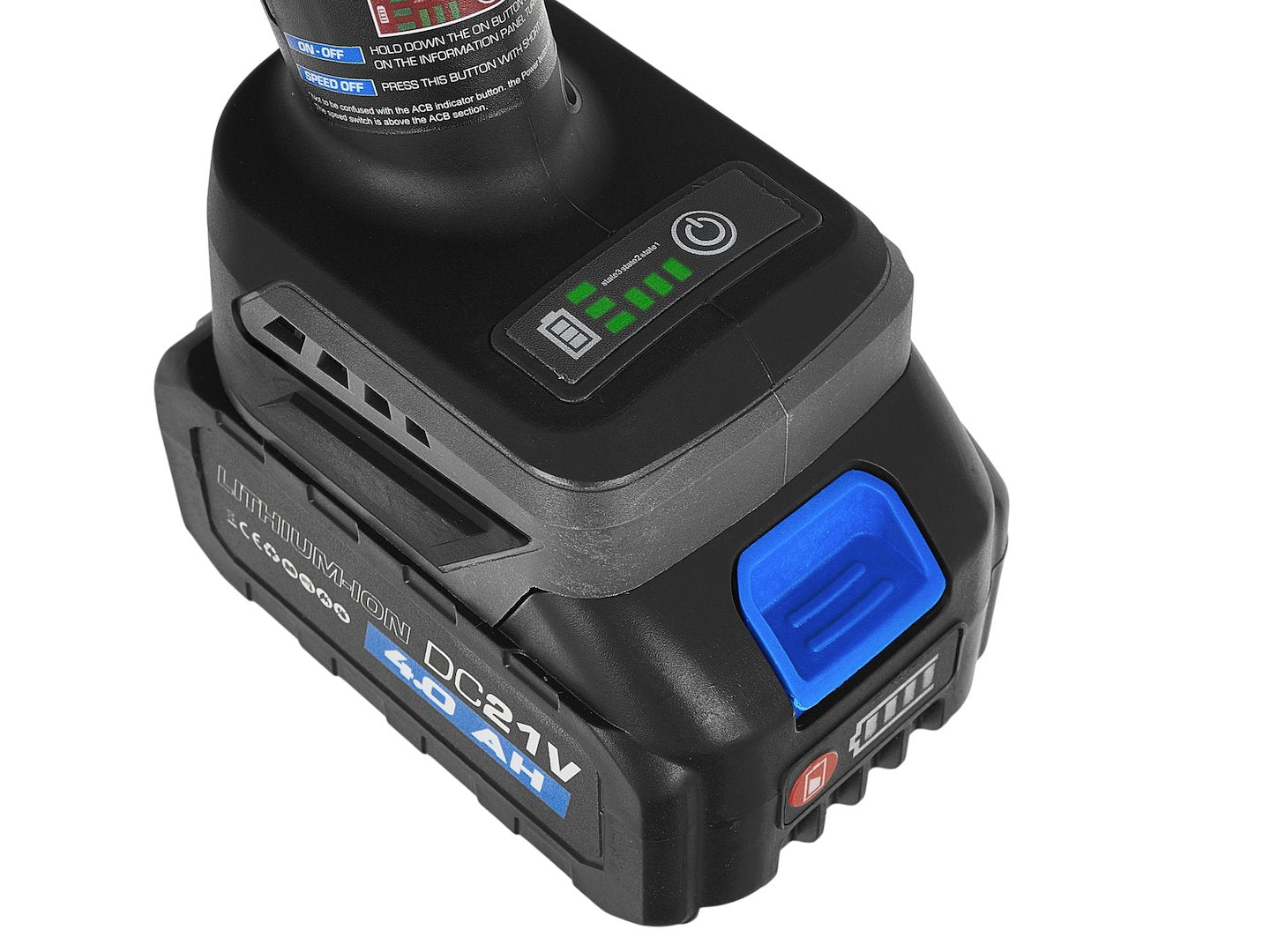 Polizor unghiular cu acumulator, 125 mm, 2x4.0 Ah 21 V, 950 W, Geko G80680