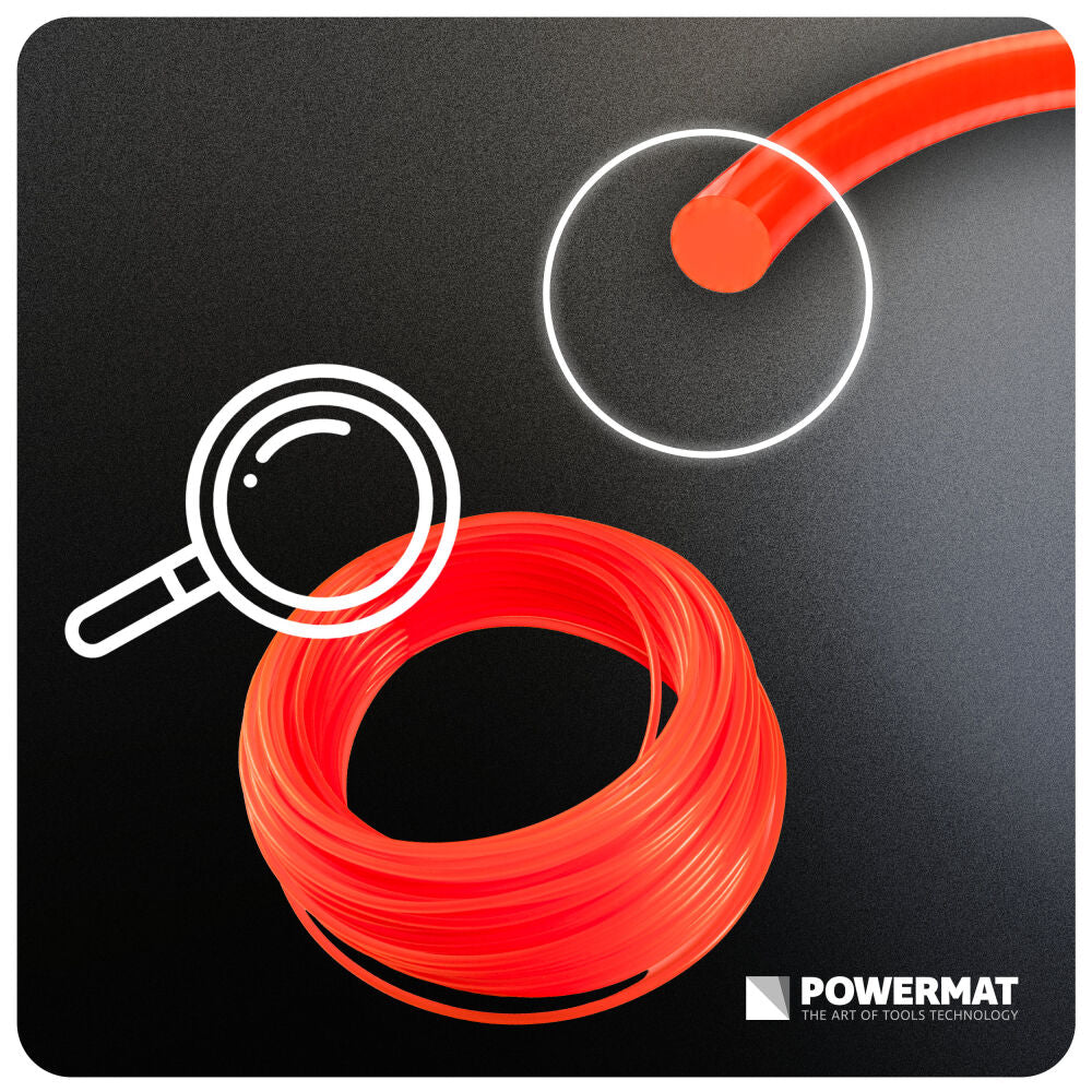 Fir rotund pentru motocoasa PM-ZTN-1.6-15M, 15 m, Powermat PM1631
