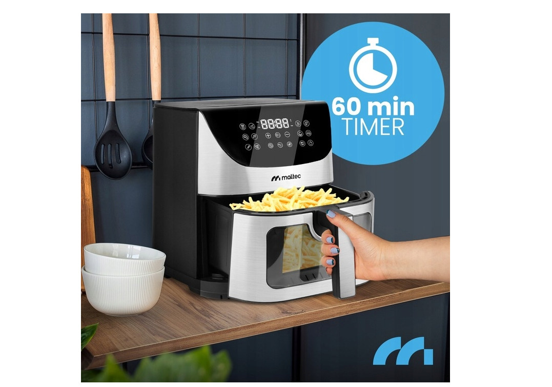 Friteuza cu aer cald 1800 W, capacitate 9 l, MalTec 112096