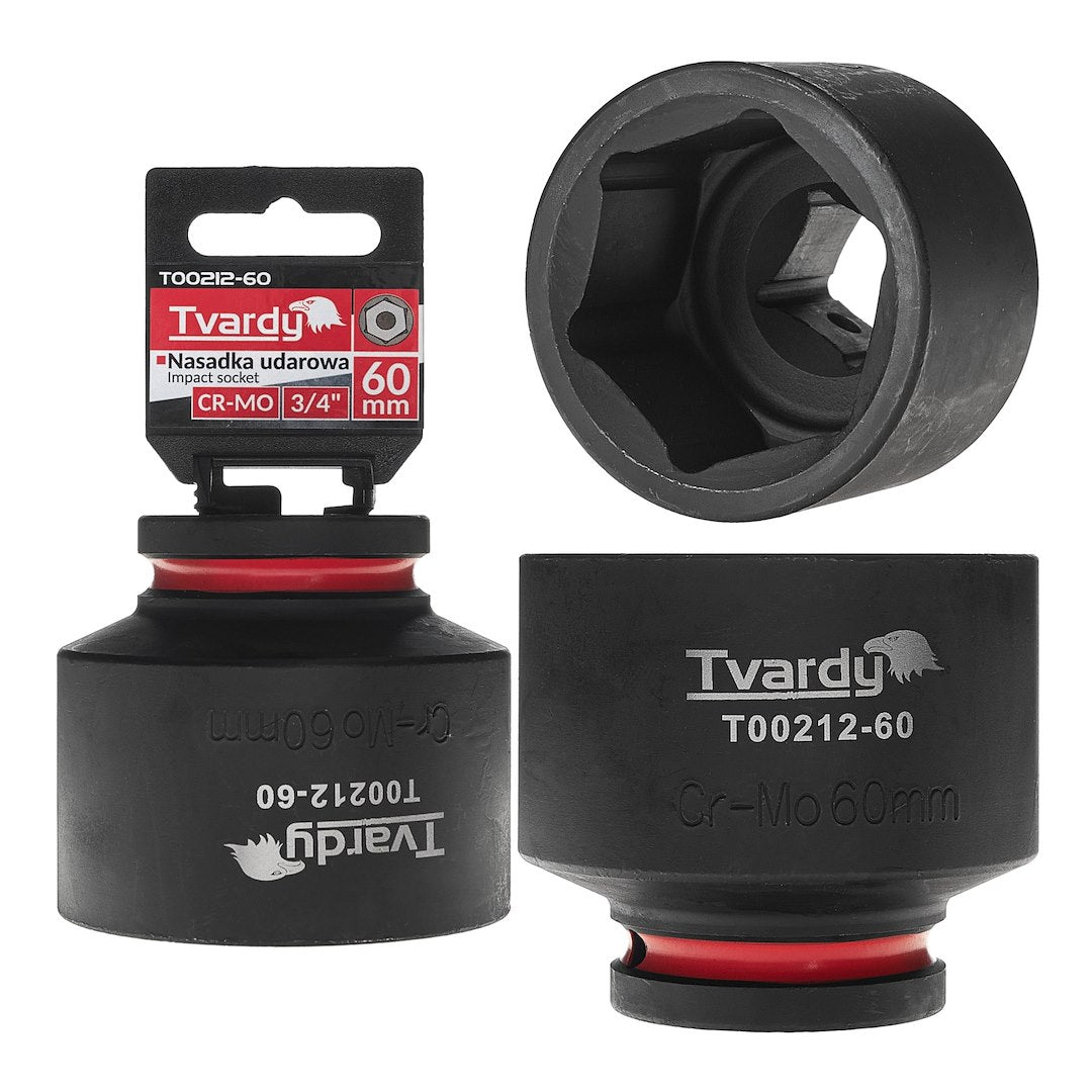 Cheie tubulara de impact 3 / 4", 60 mm, Cr-Mo, Tvardy T00212-60