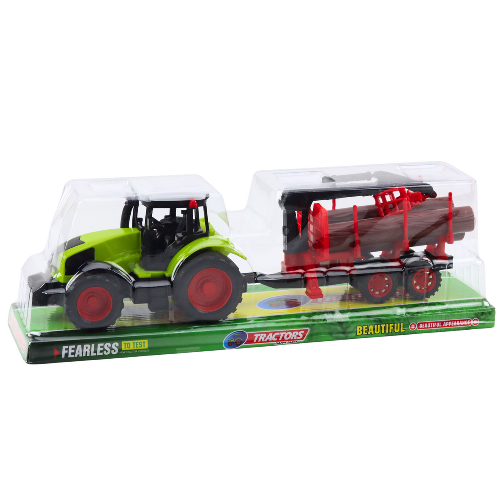 Tractor cu remorca HDS pentru transportul lemnului, 37 x 11 x 9 cm, Lean 24796